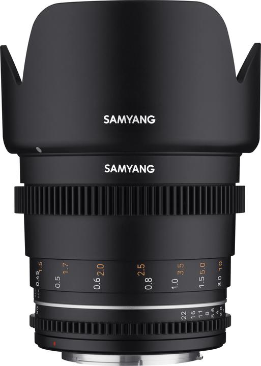 Samyang MF 50mm T1,5 VDSLR MK2 Canon EF (Canon EF, Plein format, APS-C / DX, Micro Four Thirds)