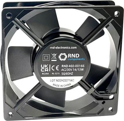 Produktbild RND Bürstenloser Axiallüfter AC 120x120x25mm 230V 129.1m³/h (120 mm)