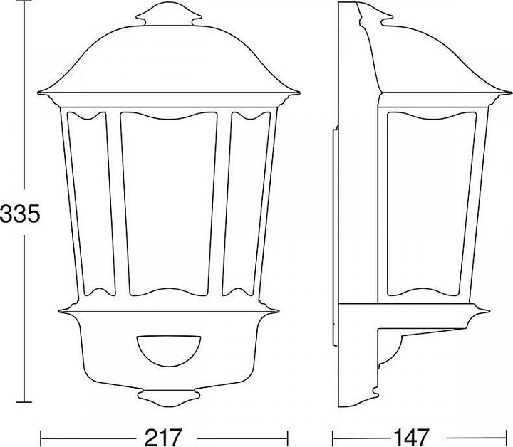 Actual product image Steinel Exterior wall light with movement (E27, IP44)