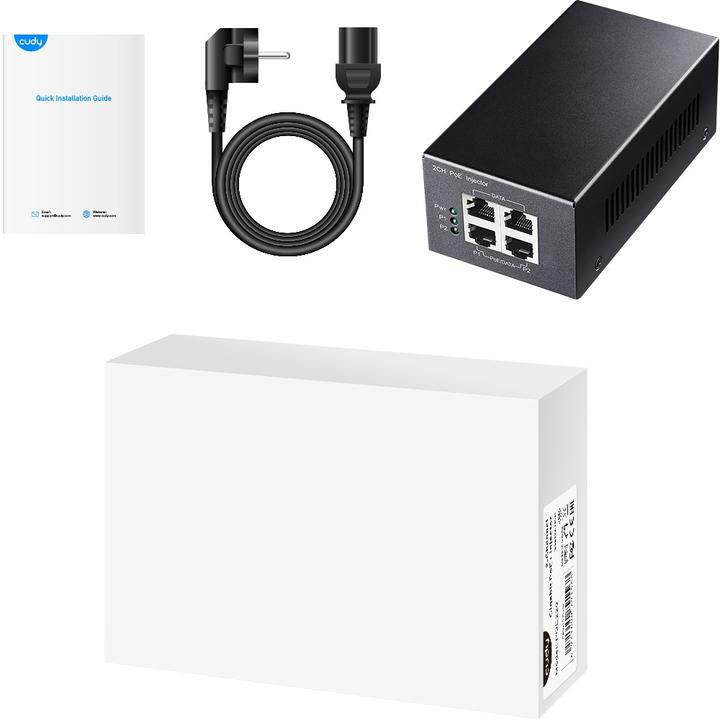 Produktbild Cudy POE220 PoE adapter Gigabit Ethernet (802.3at (PoE+), 802.3af (PoE), 30 W)