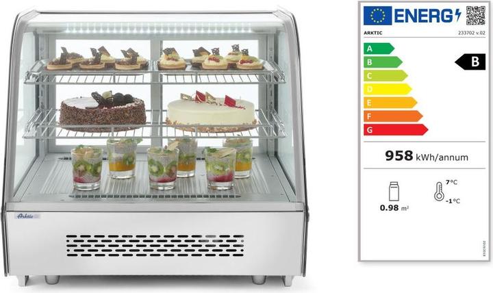 Actual product image Hendi Top refrigerated display cabinet 160 l 230V 160W (160 l)