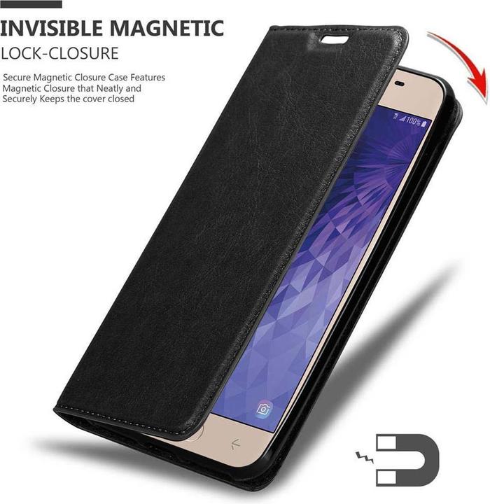 Actual product image Cadorabo Book Invisible Magnet Cover (Samsung Galaxy J3 (2018))