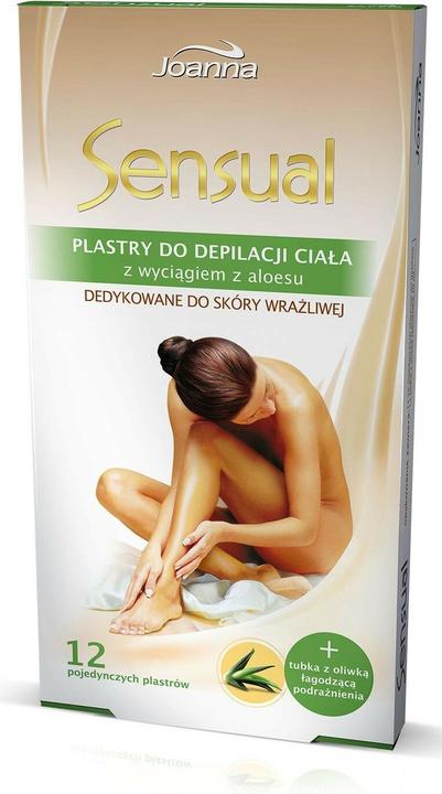 Produktbild Joanna Sensual Aloe Body Hair Removal Patches 12Pcs + Soothing Olive (Körperlotion, 10 ml)