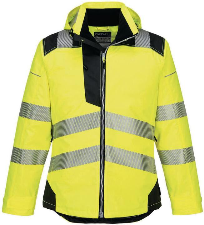 Produktbild Portwest Warnschutz-Regenjacke mit Kapuze gelb XXXL (3XL)