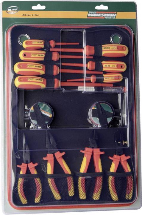 Actual product image Mannesmann VDE screwdriver+pliers set (14 pieces)
