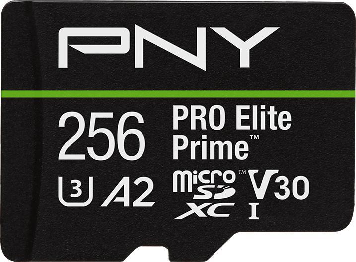 Produktbild PNY microSD Pro Elite Prime 256GB (256 GB, microSDXC, U3, UHS-I)