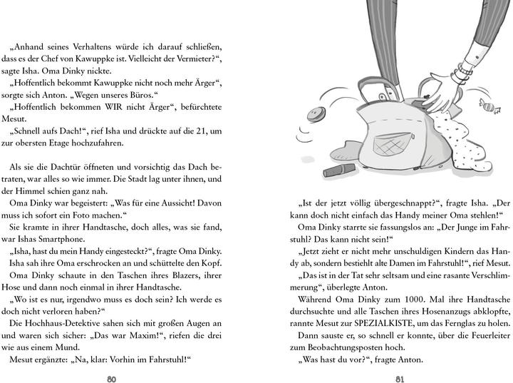 Actual product image Die Hochhaus-Detektive Bd02 - Achtung, Handyfalle! (German, Johanna Lindemann, Elli brother, 2023)