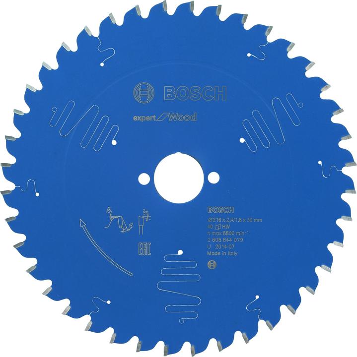 Bosch Professional Zubehör Circular saw blade Expert for Wood
