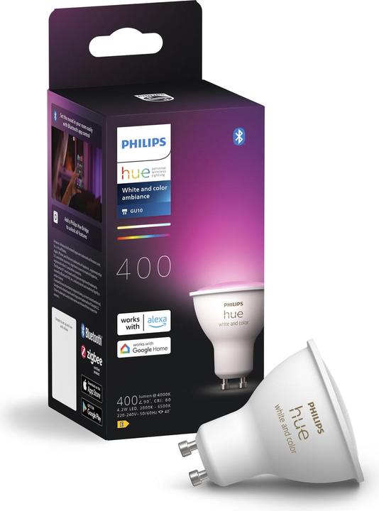 Image du produit Philips Hue White & Color Ambiance (GU10, 4.20 W, 400 lm, 1 x, E)