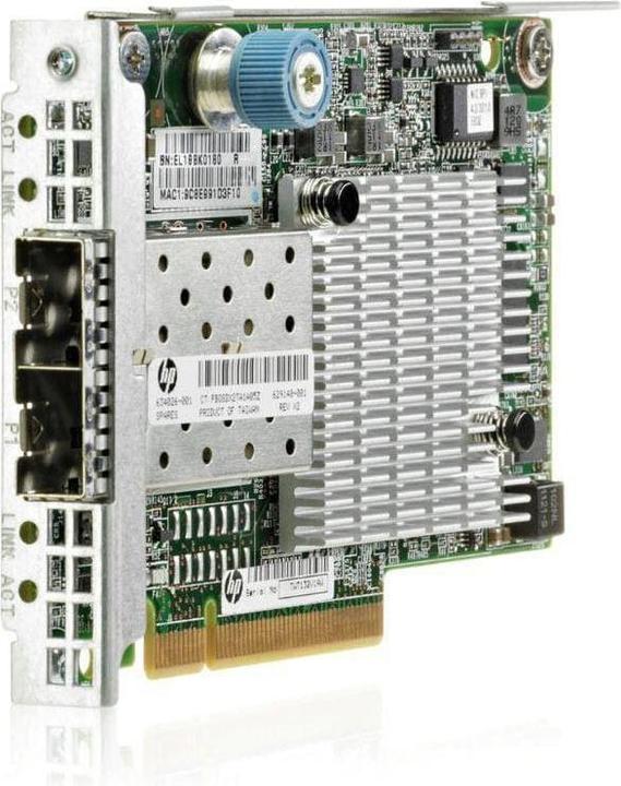 Actual product image HPE 700751-B21 FlexFabric 10Gb 2-port 534FLR-SFP+ Adapter (PCI-E x8)