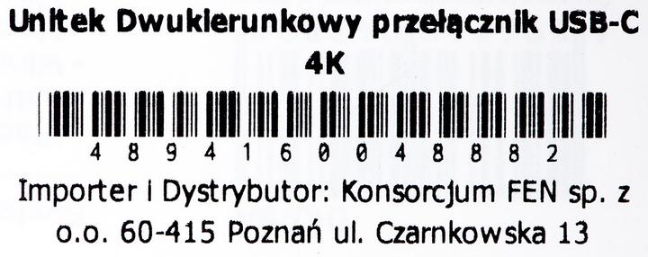Immagine prodotto Unitek D1078A (USB-C, 3 Porti)