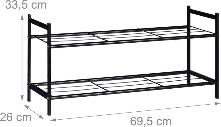 Productafbeelding Relaxdays Schoenenrek (69,5 x 26 x 33,5 cm)