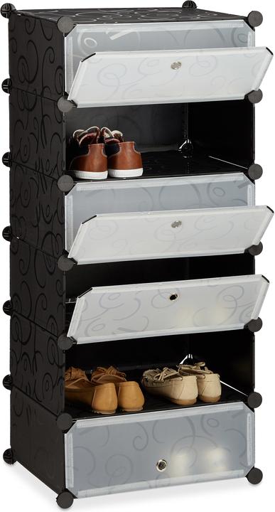 Image du produit Relaxdays Meubles à chaussures 6 casiers (49 x 37 x 107 cm)