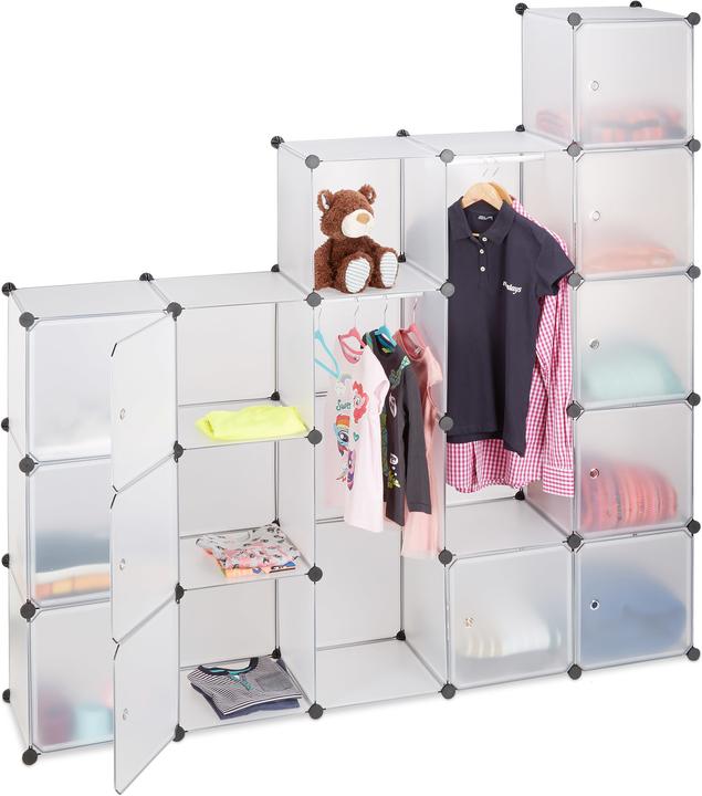 Produktbild Relaxdays Kleiderschrank Stecksystem (145 x 36.5 x 180 cm)