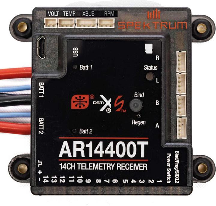 Spektrum AR14400T Récepteur de télémétrie PowerSafe 14 canaux