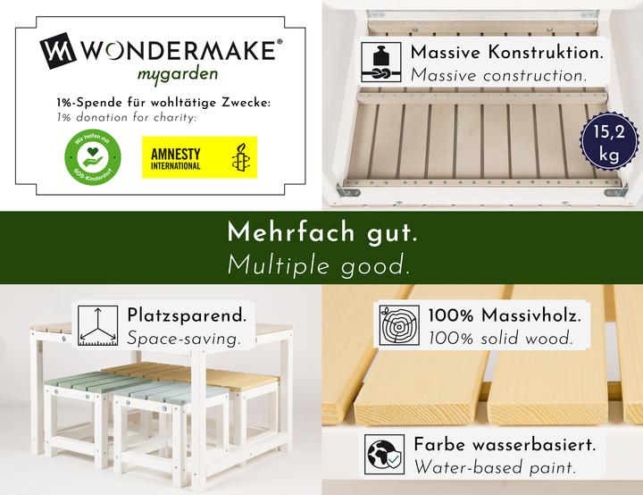 Image du produit Needs&Wants Design-Kindersitzgruppe "sedensa1" mit Abdeckung, Fichte
