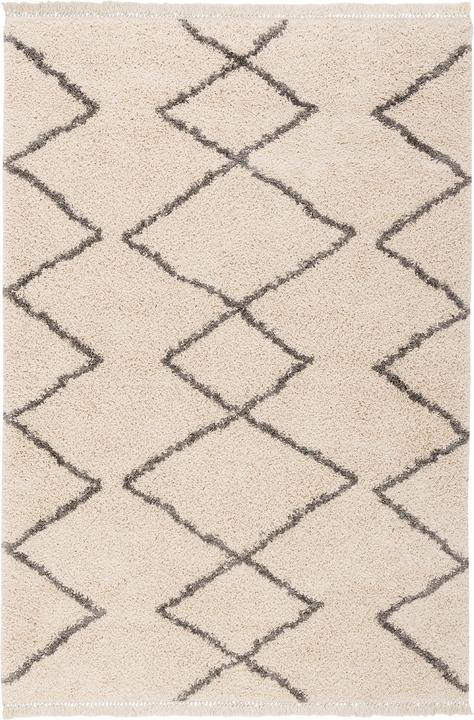 Produktbild Pergamon Hochflor Langflor Shaggy Teppich Casablanca Rauten (80 x 160 cm)