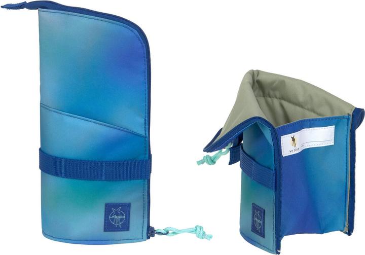 Actual product image Lässig Schulrucksack-Set Boxy, Grün / Blau (21 l)