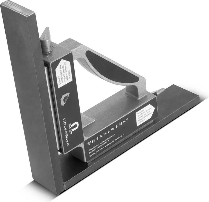 Produktbild Stahlwerk Zweifach Schaltbarer Schweissmagnet, 90 Grad Eckmagnet zwei Schaltern