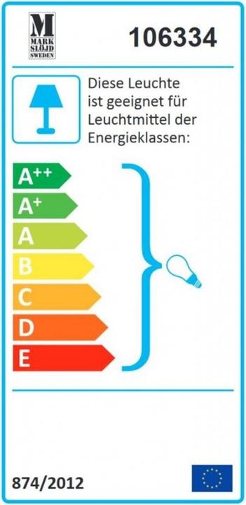 Label énergétique Markslöjd Ronde de ciel (E27)