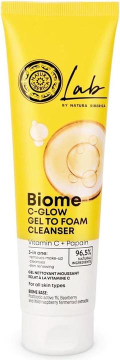 Natura Siberica Lab Biome C-Glow Gel To Foam Face Cleanser 140ml (Schaum, 140 ml)