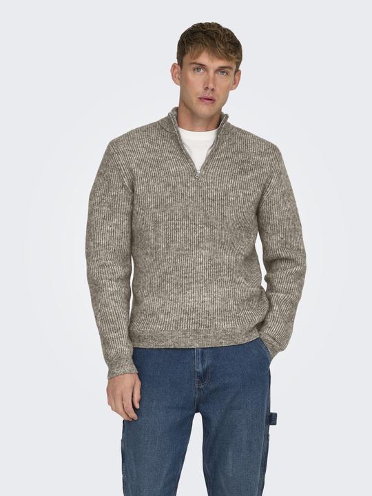 Immagine prodotto Only & Sons Onstegan Reg 5 Wool Half Zip Knit Bf (L)