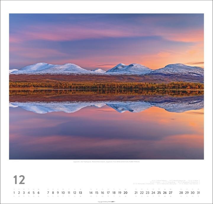 Produktbild Schweden Kalender 2026 - Licht und Wasser (48 x 46 cm, Deutsch)