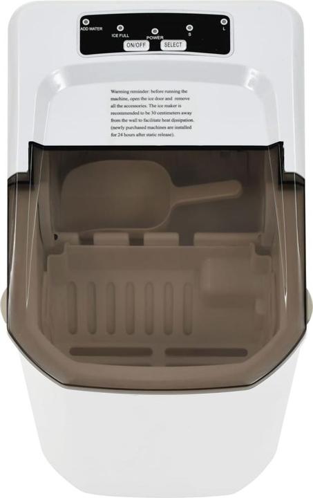 Produktbild VidaXL Eiswürfelbereiter Weiss 1,4 L 15 kg / 24 h