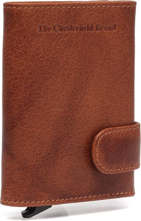 Actual product image The Chesterfield Brand Antique Buff credit card holder RFID protection leather 7 cm
