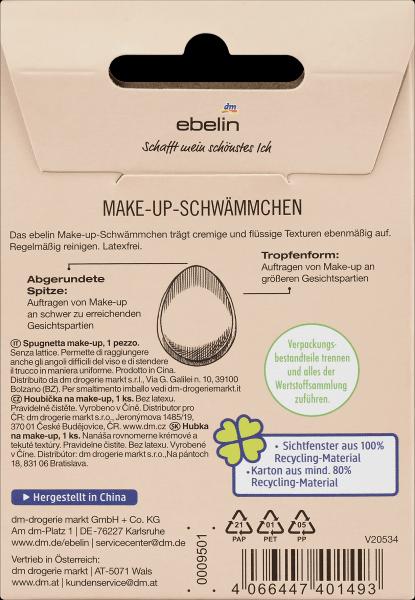 Produktbild dm ebelin Make-up Schwämmchen