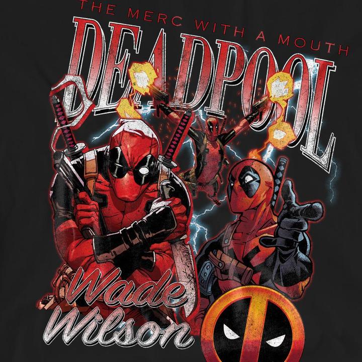 Actual product image Deadpool Unisex Adult Character Montage T-Shirt (XXL)