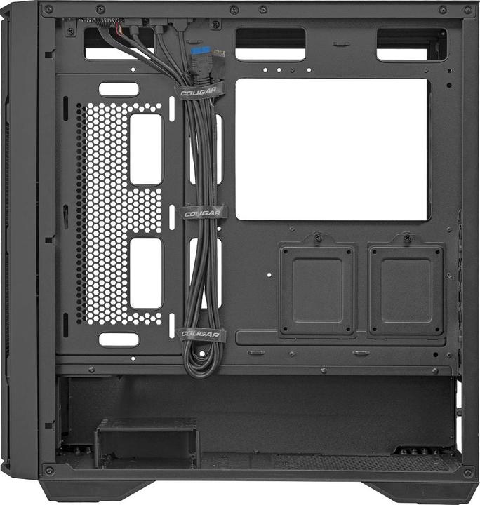 Immagine prodotto Cougar Uniface Black| Case PC | Mid Tower / Pannello frontale in rete / 2 ventole ARGB / Pannello sinistro (ATX, Mini-ITX, SSI CEB, mATX)