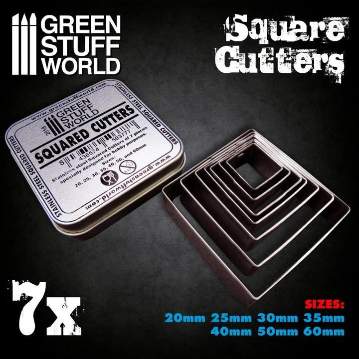 Produktbild Green Stuff World Square Cutters for Bases