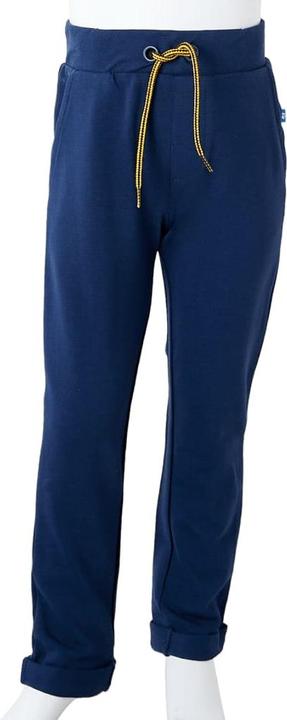 Actual product image VidaXL Children's trousers with drawstring navy blue 92,Material: 95 (92)