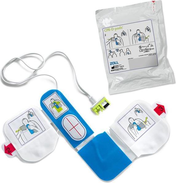 Actual product image Zoll Electrode CPR-D Padz for defibrillator AED Plus, shelf life 5 years, manual (Emergency cases)