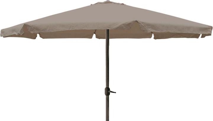 Mojawo XXL Sonnenschirm Kurbelschirm Ø 4m mit Kurbel in Taupe (4 m)