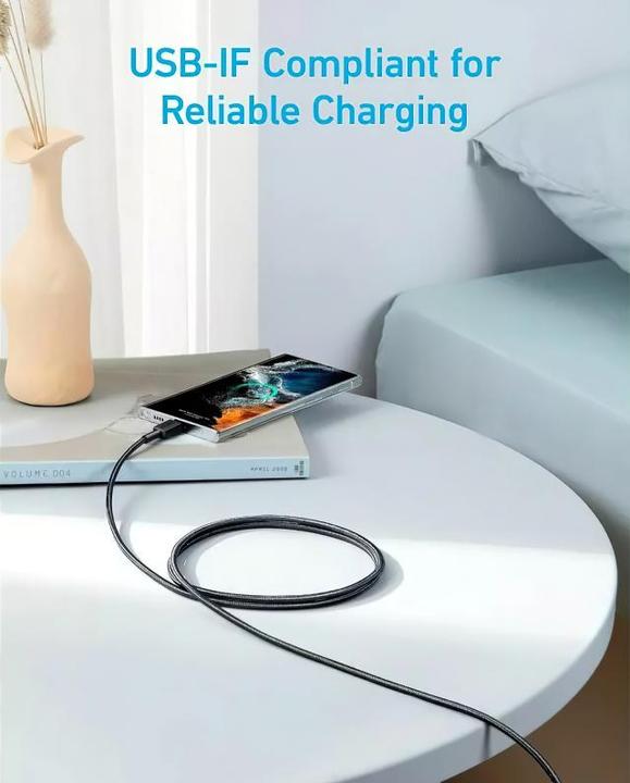 Actual product image Anker Cable 322 USB-C do USB-C 0.9m czarny (0.90 m, USB 3.2 Gen 2)