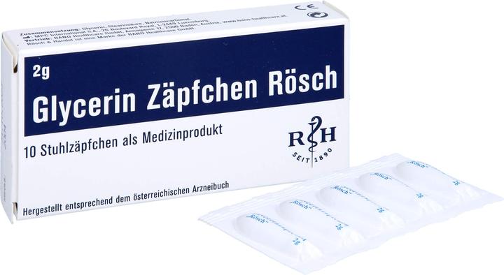 Immagine prodotto Rösch & Handel Supposte di glicerina 2 g 10 pz. (10 Pezzo/i)
