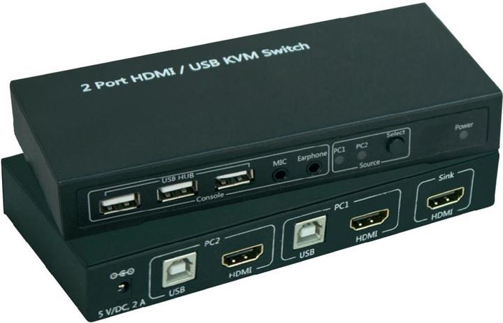 SpeaKa Professional 2Ã-1 HDMI KVM Switch with USB