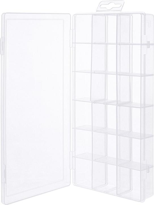 Produktbild InLine Kleinteilebox, 18 Fächer, Abmessungen: 207x110x27mm, orange