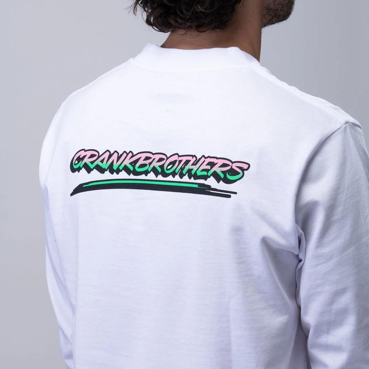 Immagine prodotto Crankbrothers Champions Longsleeve Shirt Uomo, bianco/verde/rosa, M (M)