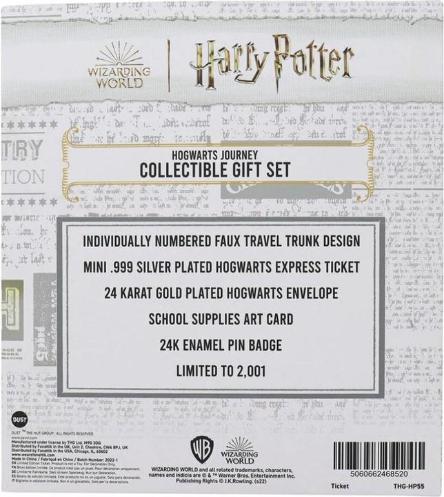 Valeurs nutritives et ingrédients Fanattik Harry Potter coffret Collector Harry Potter's Journey to Hogwarts Collection
