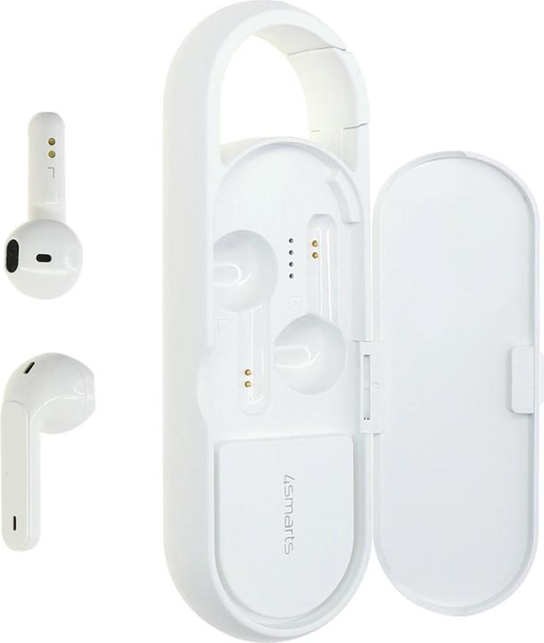 Image du produit 4smarts Ecouteurs intra-auriculaires Eara Twin Blanc (pas de réduction du bruit, 3 h, Sans fil)