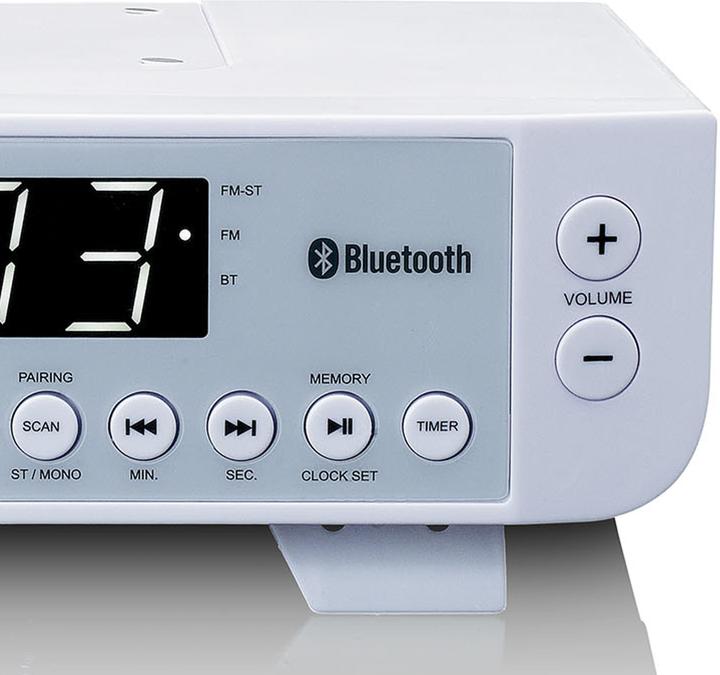 Image du produit Lenco KCR-100 Radio de cuisine FM Bluetooth® Blanc (FM, Bluetooth)