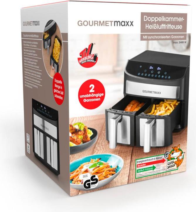 Image du produit Gourmetmaxx Friteuse à air chaud à deux chambres