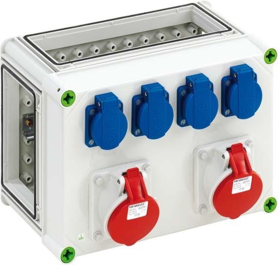Actual product image Spelsberg SPE GTV 490 socket outlet housing 320x220x179mm IP44 16A 5-pole (Housing)