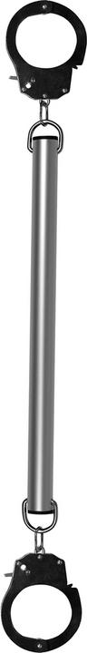 Actual product image Ouch! Spreader Bar with Hand or Ankle Cuffs - Silver
