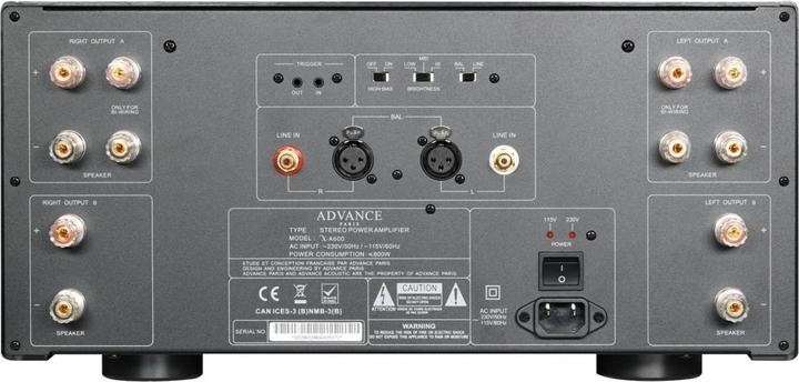 Produktbild advance acoustic X A600 Stereo Endverstärker *schwarz* (Endstufe)
