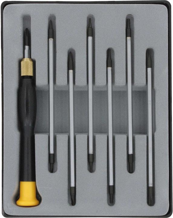 Image du produit Donau Torx, croix, jeu de conversion à fentes (Escale, Recouvrement cruciforme Phillipps (PH), Six pans creux rond)
