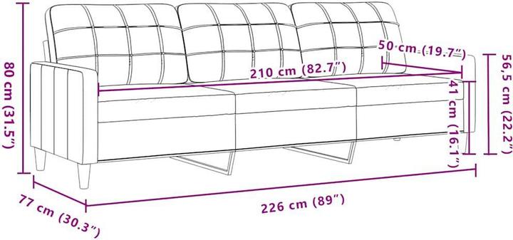 Produktbild VidaXL Aldea (3-Sitzer)